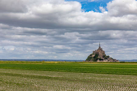 Mont-Saint-Michel, Saint Michael's Mount, Normandy, Franceのeditorial素材
