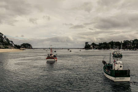 Odet River, Finistere, Brittany, Franceのeditorial素材