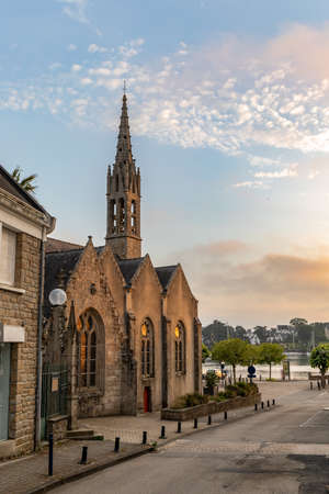 Benodet church, Finistere, Brittany, Franceのeditorial素材