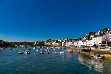 Sauzon, Belle-Ile-en-Mer Island, Brittany, Franceのeditorial素材