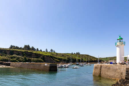 Sauzon, Belle-Ile-en-Mer Island, Brittany, Franceのeditorial素材