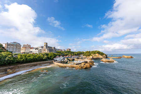 Old Port of Biarritz, Basque Country, FranceBiarritz seafront, Basque Country, Franceの写真素材