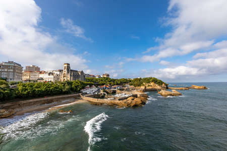 Old Port of Biarritz, Basque Country, FranceBiarritz seafront, Basque Country, Franceの写真素材