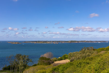 Brehat island, Cotes d'Armor, Brittany, Franceの写真素材