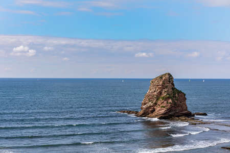 Les Deux Jumeaux (The Two Twins) in Hendaye, PyrÃ©nÃ©es-Atlantiques, Basque Country, Franceの写真素材