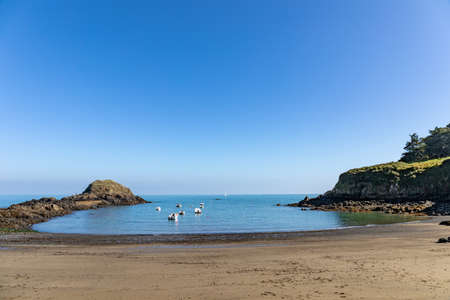 Saint-Marc beach in Treveneuc, near Saint-Quay Portrieux, Brittany, Franceの写真素材