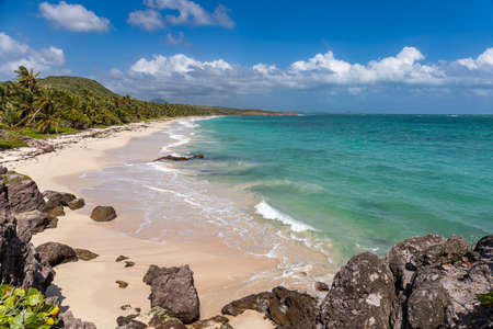 Le Marin, Martinique, FWI - Anse Grosse Roche (Cape Macre)の写真素材