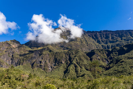 Cilaos, Reunion Island - Piton des Neiges Mountainの写真素材