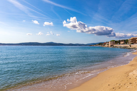 Sainte Maxime beach, French Rivieraの写真素材