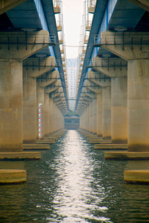 Bridge in perspectiveの写真素材