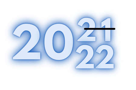 2021 script text lettering. Design template Celebration typography banner or greeting card .