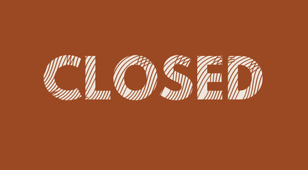 close poster. close sign. label ,Closed textの写真素材