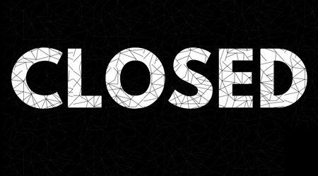 close poster. close sign. label ,Closed text