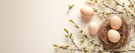 Easter minimalizm copy space, style stock Photographyの素材