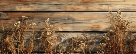 Rustic wooden background with a Lammas theme and many wooden slatsの素材
