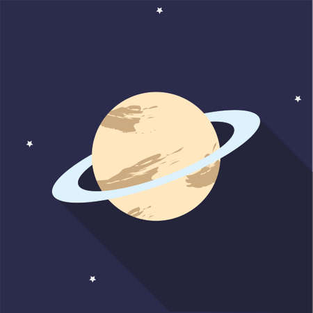Planet in space icon/designのイラスト素材