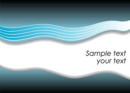 Blue abstract wave vector background for your business.のイラスト素材
