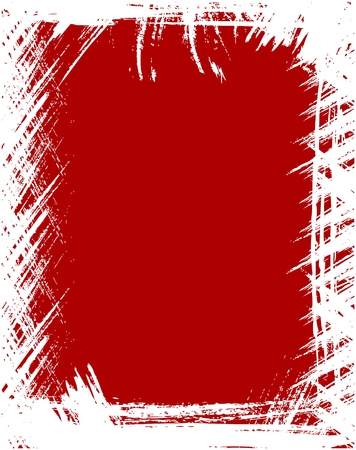  Grunge frame in red colorのイラスト素材