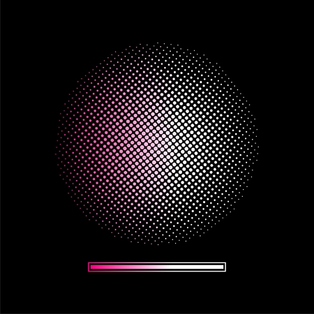 Halftone background (vector design element). From pink to white.のイラスト素材