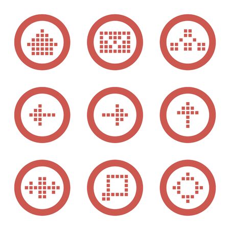 Web icon set of home, site map, forum, e-mail and others.のイラスト素材