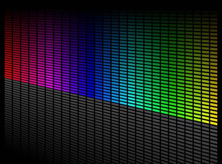 digital equalizer. Volume wave background.のイラスト素材
