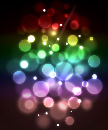 Blue fiber optic abstract background. Glowing focus effect. Abstract lightsの写真素材