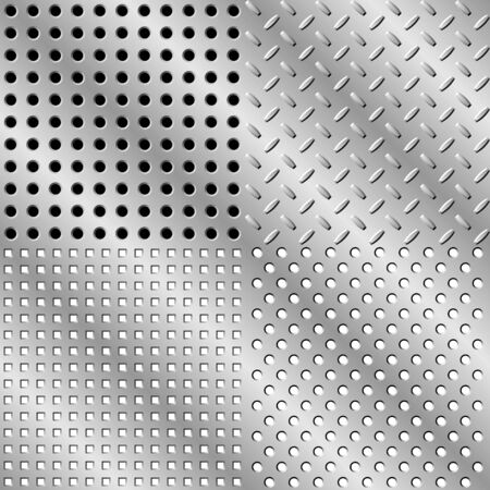 Seamless steel background collection.  illustration. Hight quality.のイラスト素材