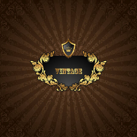 Vintage floral background.  Classical creative backdrop.のイラスト素材