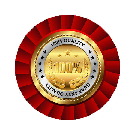 golden badge named のイラスト素材