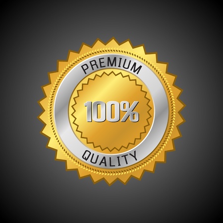 Premium Quality Label. Retro vintage design. Vector illustration.のイラスト素材
