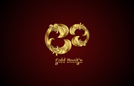 Gold design element. Vector abstract business becground.のイラスト素材