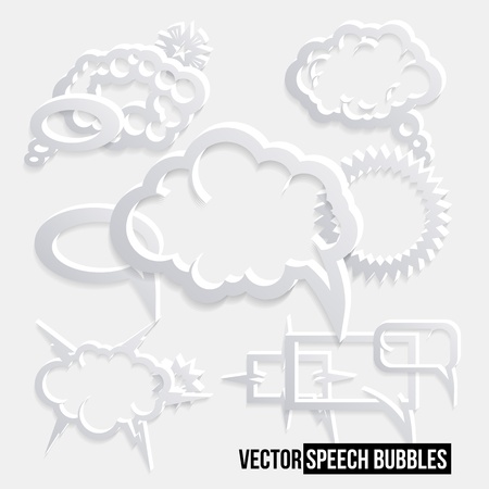Grunge Speech Bubbles. Background.のイラスト素材