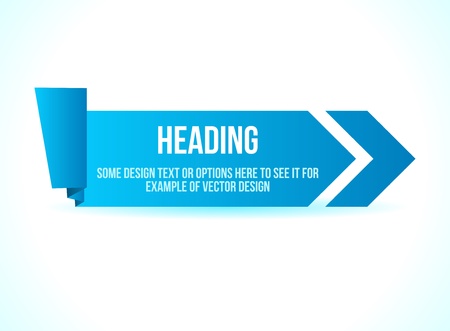 Ribbon with pointer. Clean style.のイラスト素材