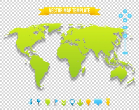 Map Template. Travel Earth Design.のイラスト素材
