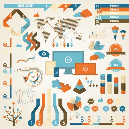 Infographic Elements and Communication Concept. のイラスト素材