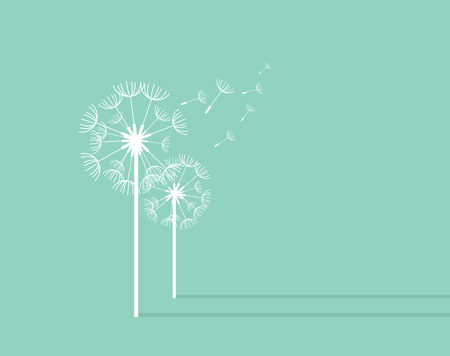 Dandelion Background. Retro Concept Vector Illustrationのイラスト素材