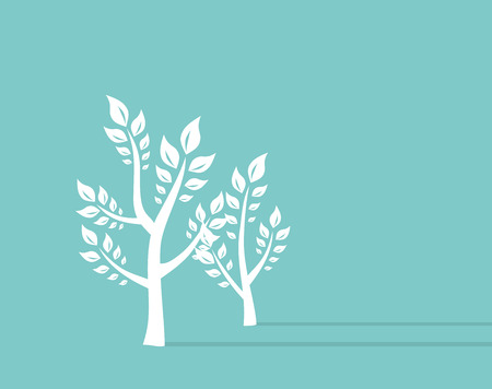 Ttree growth eco concept Background. Retro Concept Vector Illustrationのイラスト素材