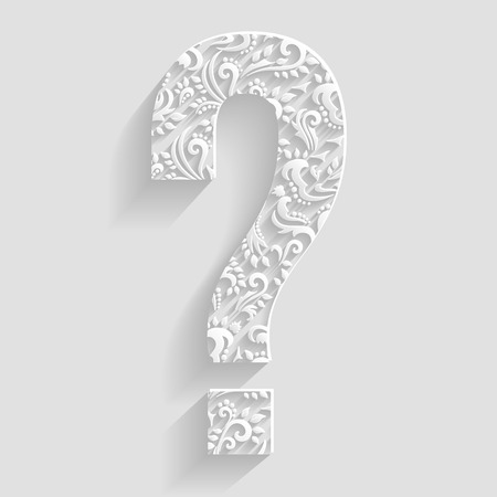 Symbol "". Vector Floral Invitation cards Decorative Fontのイラスト素材