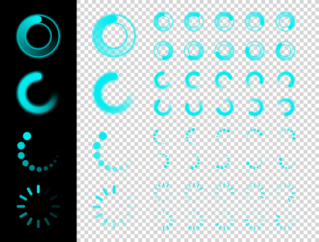 Transparent Preloaders. Motion Round Loaderのイラスト素材