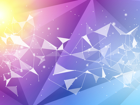 Abstract polygon geometric background. Vector and illustration. Color polygon backgroundのイラスト素材
