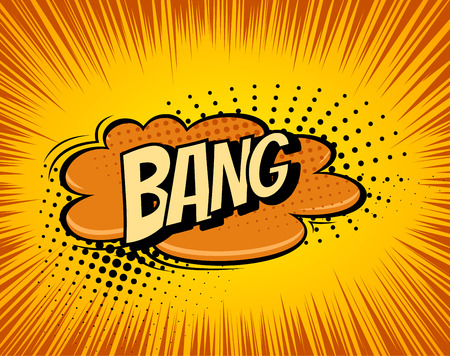 Background with Boom comic book explosion vector design pattern.のイラスト素材