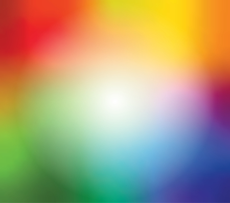Abstract blurred gradient mesh background in bright rainbow colors. Colorful smooth banner template. Easy editable soft colored vector illustrationのイラスト素材