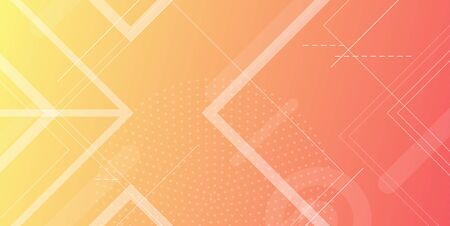 Gradient vector geometric shapes background. Minimal Geometric Background with Trendy Gradient. Colorful fluid shapes compositionのイラスト素材