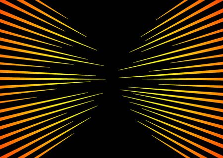 Sun Rays or Explosion Boom. Hyper Speed Warp Sun Rays or Explosion Boom for Comic Books Radial Background Vectorのイラスト素材