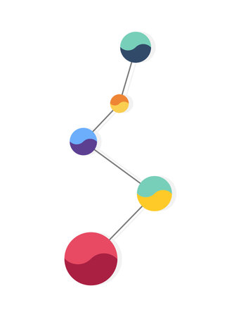 Infographic element. Analysis data graph or time bar. Workflow business presentation element. Design of vector chart symbolのイラスト素材