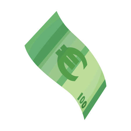 European currency note euro banknotes. Money vector illustration. Investment capital wealth savings or financial prosperity symbol. Paper moneyのイラスト素材