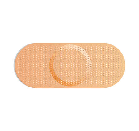 Medical plaster. Adhesive bandage or sticking plaster. Medical band aids protection patch for first...