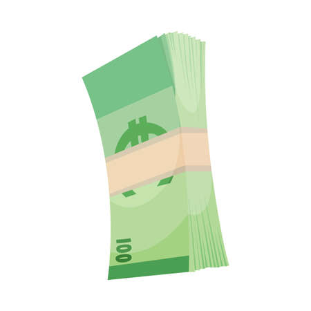 European currency note euro banknotes. Money vector illustration. Investment capital wealth savings or financial prosperity symbol. Paper moneyのイラスト素材