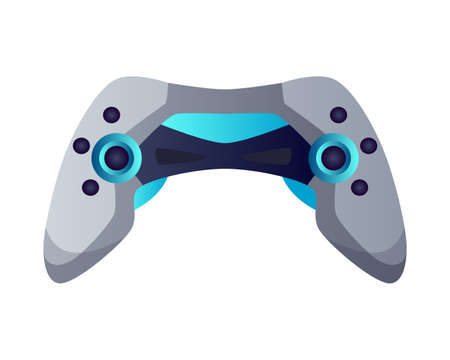 Gaming equipment. Playing joystick for gaming entertainment. E-sport accessorie. Element for gamer tournament or championshipのイラスト素材