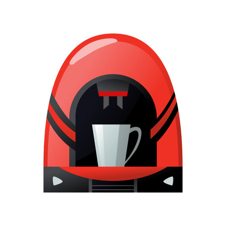 Coffee maker machine icon. Kitchen accessorie for making a drink. Isolated electronic equipmentのイラスト素材